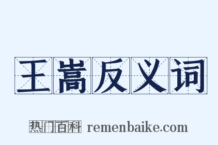 王嵩反义词是什么意思的图片